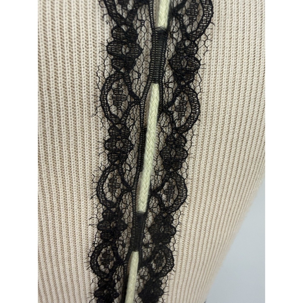 CIDER New Black Lace Milkmaid DRESS M Green Mesh Whimsigoth Fairy Grunge Goblin - Picture 7 of 16